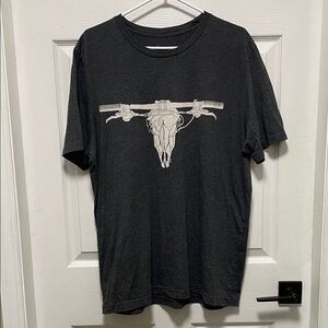 WESTCOASTEES|Vancouver Island|Charcoal Gray|Bike Skull Tee|Graphic Tee| Size XL